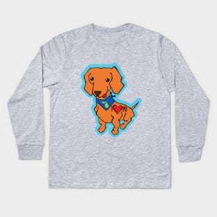 I Love MI Dog - Michigan Love Puppy Kids Long Sleeve T-Shirt